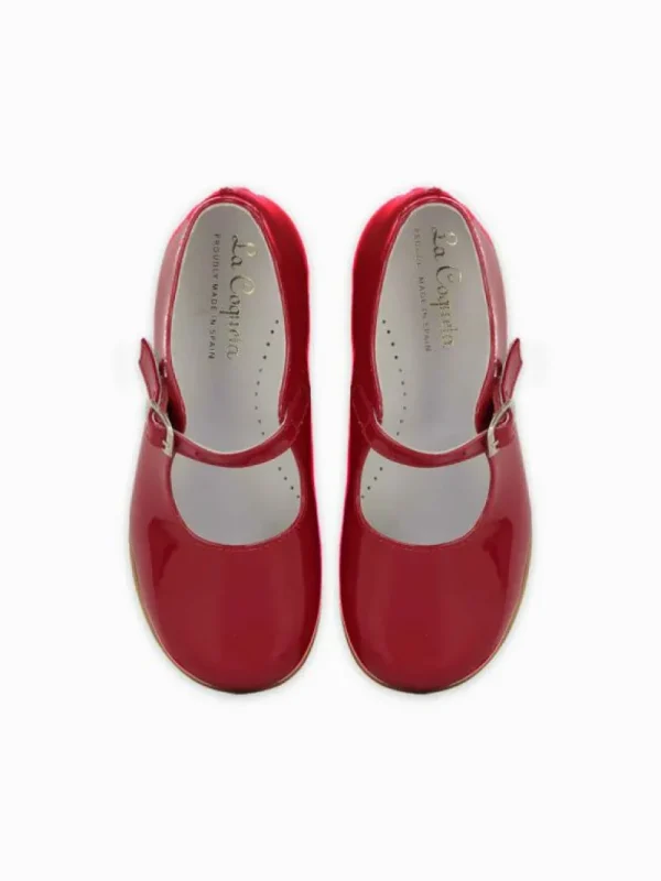 La Coqueta Girls Mary Jane Shoes | Girls Shoes/Girls Mary Jane Shoes^Red Patent Girl Mary Jane Shoes