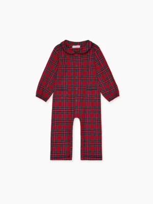 La Coqueta View All | Sleepsuits & Bodysuits^Red Tartan Navidad Baby Pyjamas