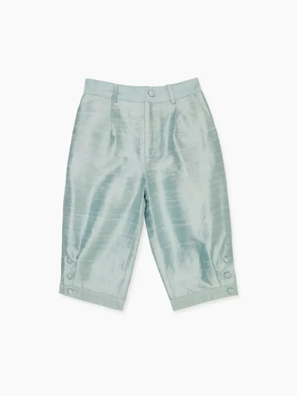 La Coqueta Pants, Jeans & Shorts^Sage Green Lupino Silk Boy Knickerbocker