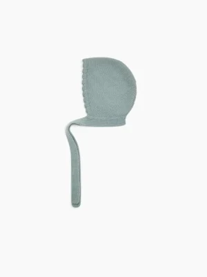 La Coqueta Accessories | Knitted Clothes & Accessories^Sage Green Olfa Merino Baby Bonnet