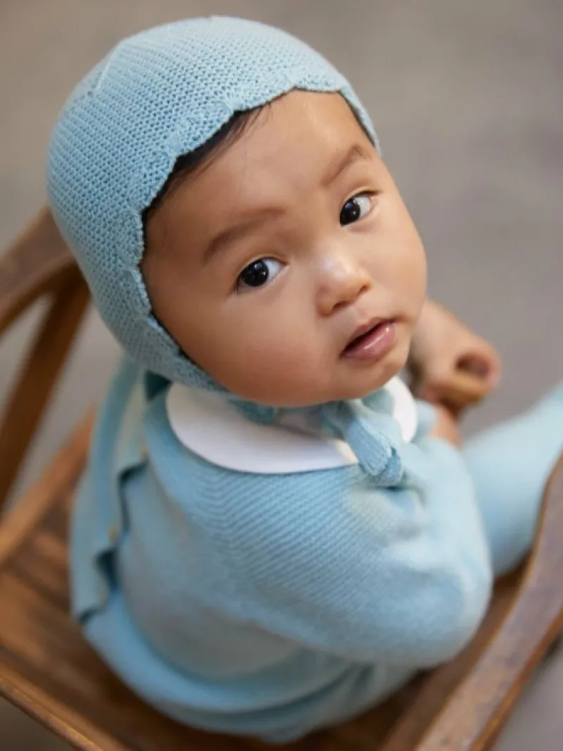 La Coqueta Accessories | Knitted Clothes & Accessories^Sage Green Ramona Cashmere Baby Bonnet