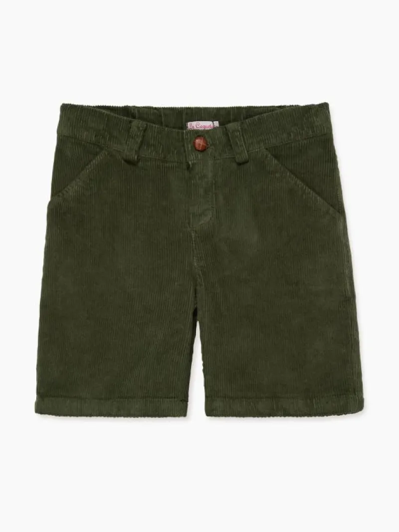 La Coqueta Pants, Jeans & Shorts^Sage Lucas Corduroy Boy Shorts