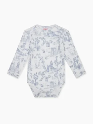 La Coqueta View All | Sleepsuits & Bodysuits^Soft Blue Amor Baby Girl Bodysuit
