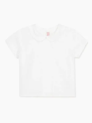 La Coqueta View All | Shirts & Tops^White Jazmin Baby Shirt