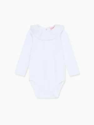 La Coqueta View All | Sleepsuits & Bodysuits^White Laya Baby Bodysuit