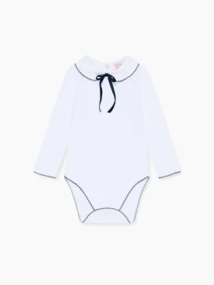 La Coqueta View All | Shirts & Tops^White Lirio Baby Bodysuit