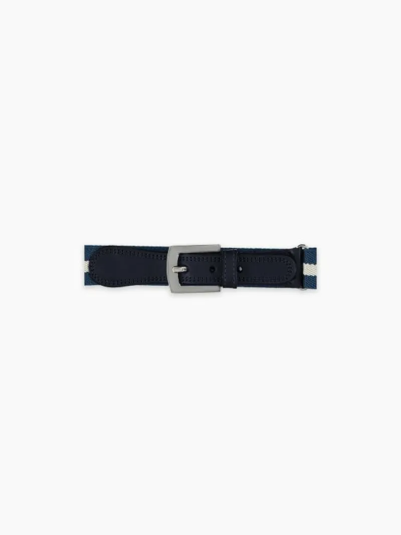 La Coqueta View All | Belts & Braces^White/Navy Striped Boy Belt