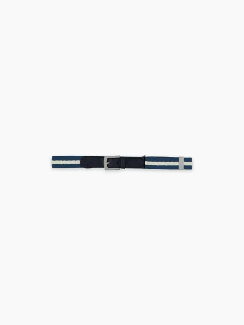 La Coqueta View All | Belts & Braces^White/Navy Striped Boy Belt