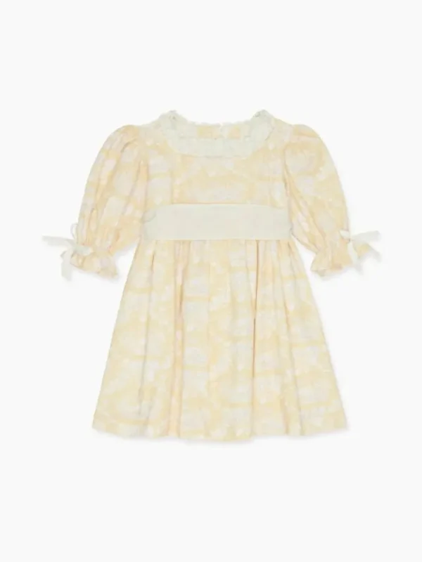 La Coqueta Dresses^Yellow Toile Silas Girl Dress